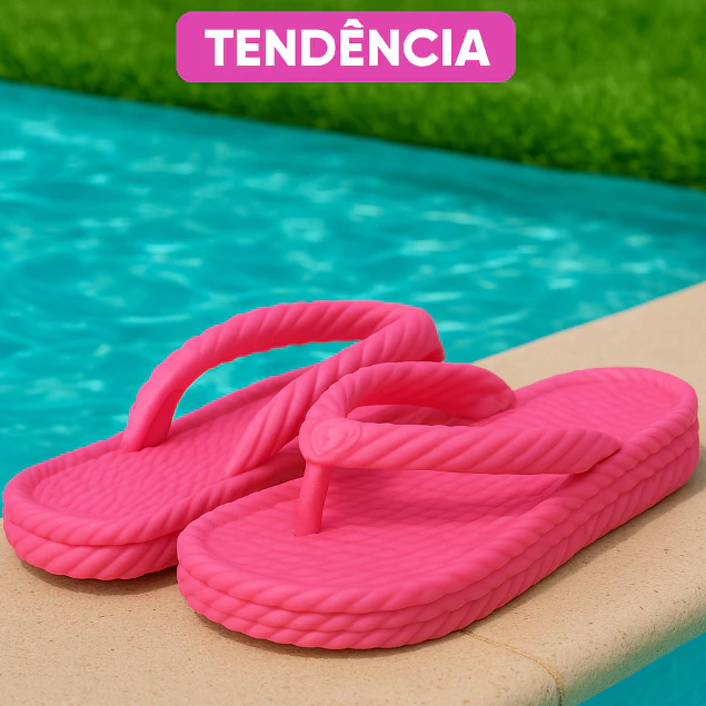 Sandália Feminina Macia Plataforma Alta Trançada Estilosa
